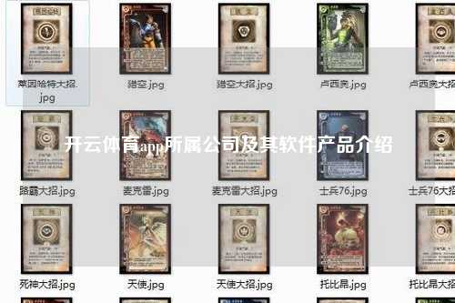 开云体育app所属公司及其软件产品介绍